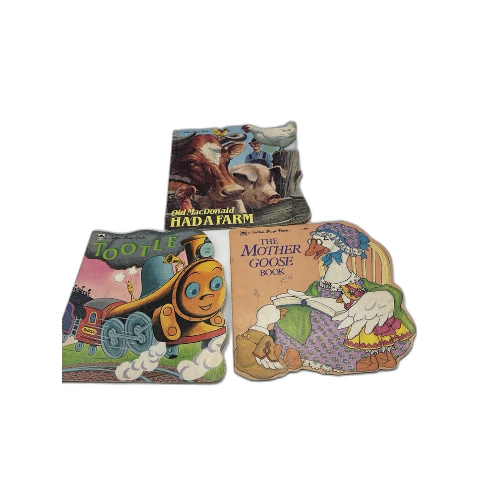 Lot Of 3 Vintage 1967-82 Golden Shape Books